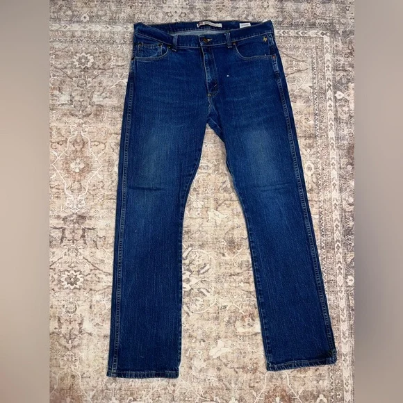 Wrangler Rooted Collection Texas Cotton Jeans 36x34 Straight Leg Slim Fit - Picture 4 of 10